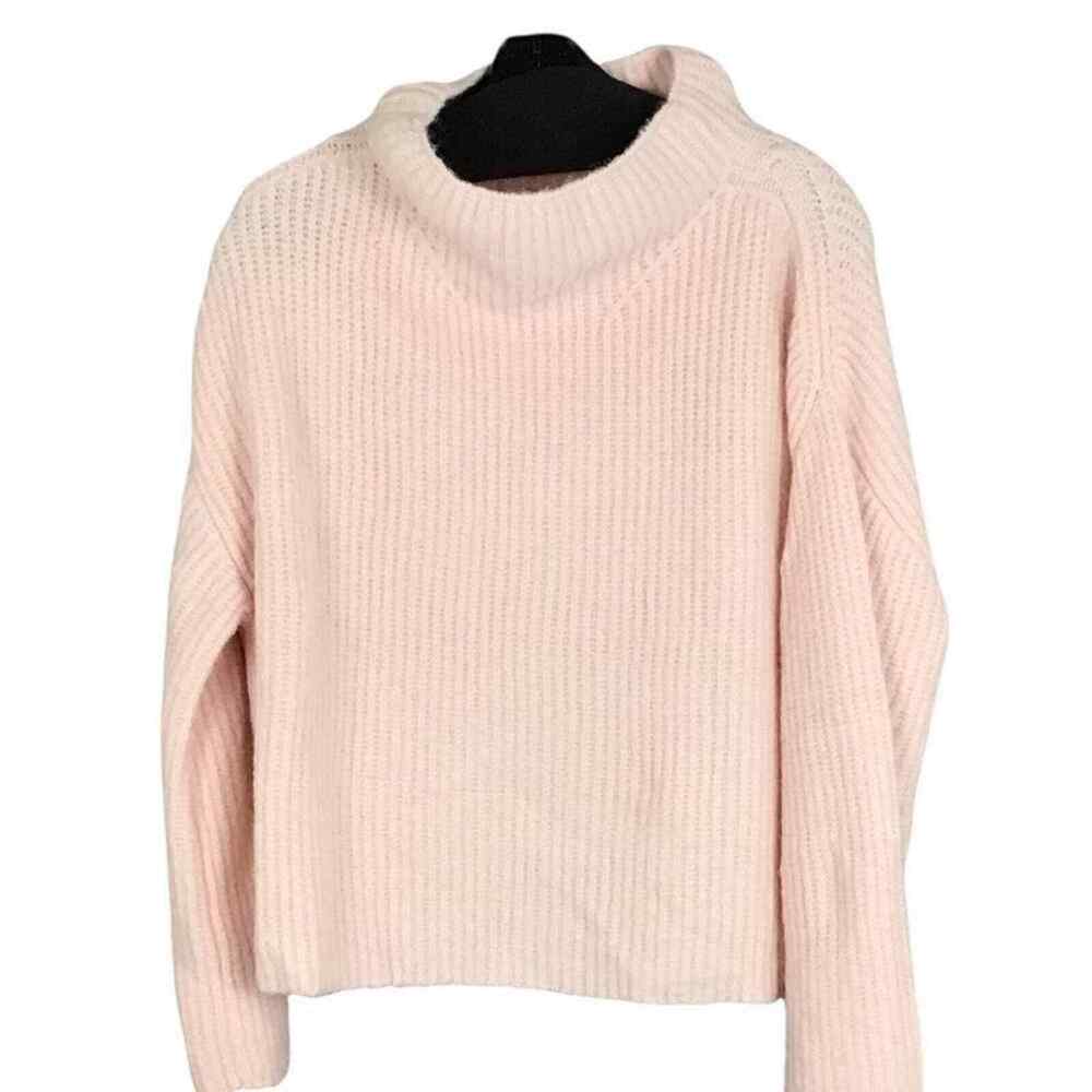 Line Womens XS Peach Mock Neck Knit Sweater Long Sleeve Pullover NWOT